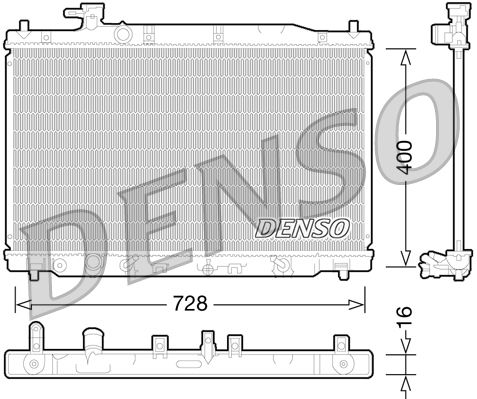 Radiator, racire motor DENSO DRM40030