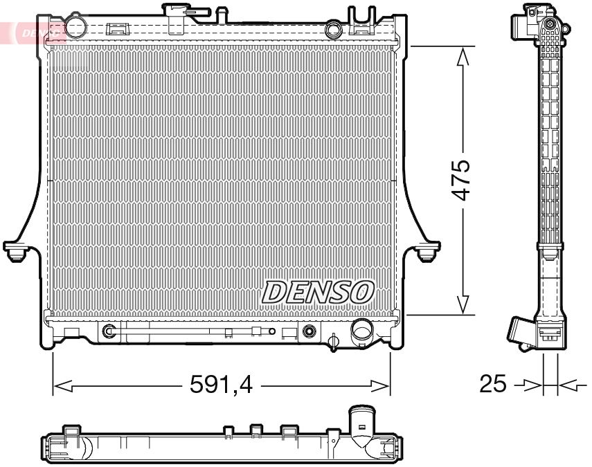 Chłodnica, układ chłodzenia silnika DENSO DRM99015