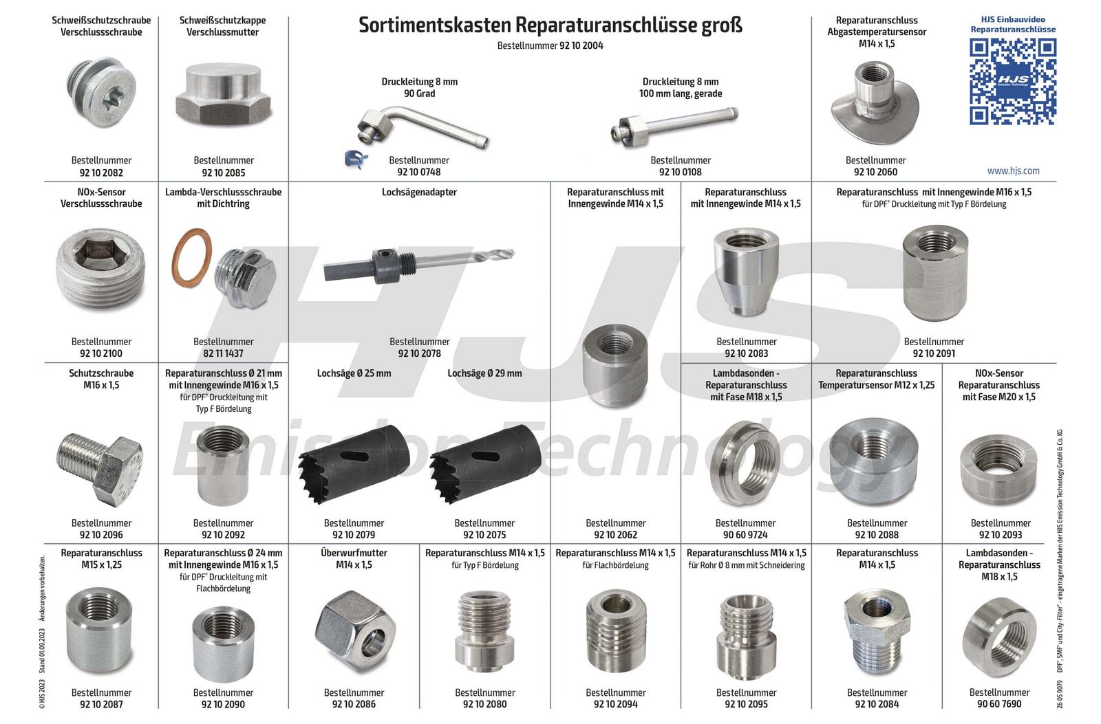 Levně Přivařovací závit, senzor teploty výfukových plynů HJS 92 10 2004