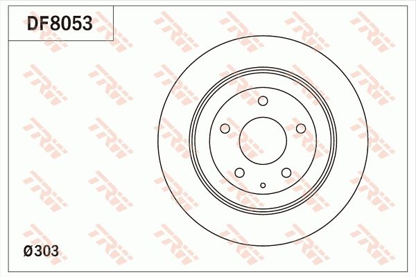 Brzdový kotouč TRW DF8053