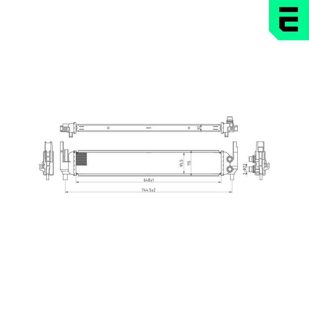 Radiator, racire motor ERA 673030