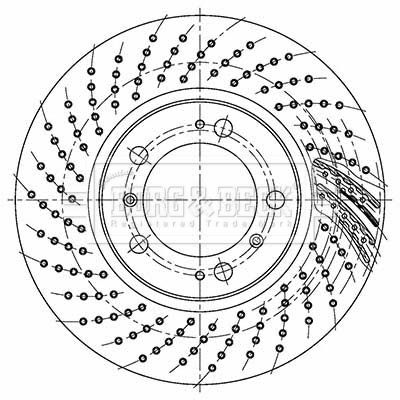 Tarcza hamulcowa BORG & BECK BBD5762S
