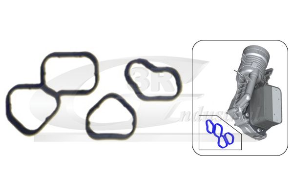 E-shop Sada tesnení chladiča oleja 3RG 76104