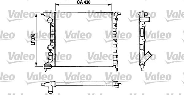 Chłodnica, układ chłodzenia silnika VALEO 816658