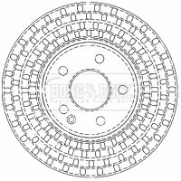 Tarcza hamulcowa BORG & BECK BBD4488