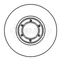 Tarcza hamulcowa BORG & BECK BBD4842