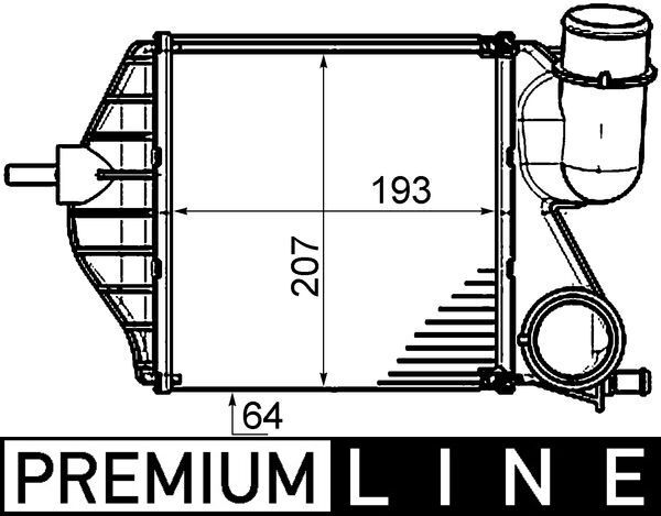 Intercooler, compresor MAHLE BEHR *** PREMIUM LINE *** CI 459 000P