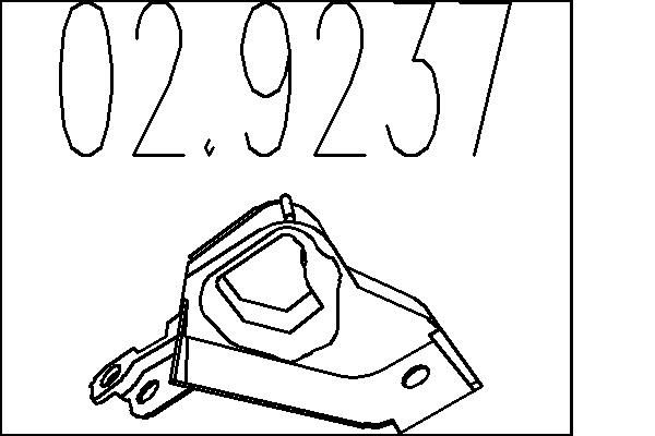 Dystans gumowy, tłumik MTS 02.9237