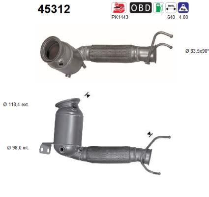 Katalizator AS 45312