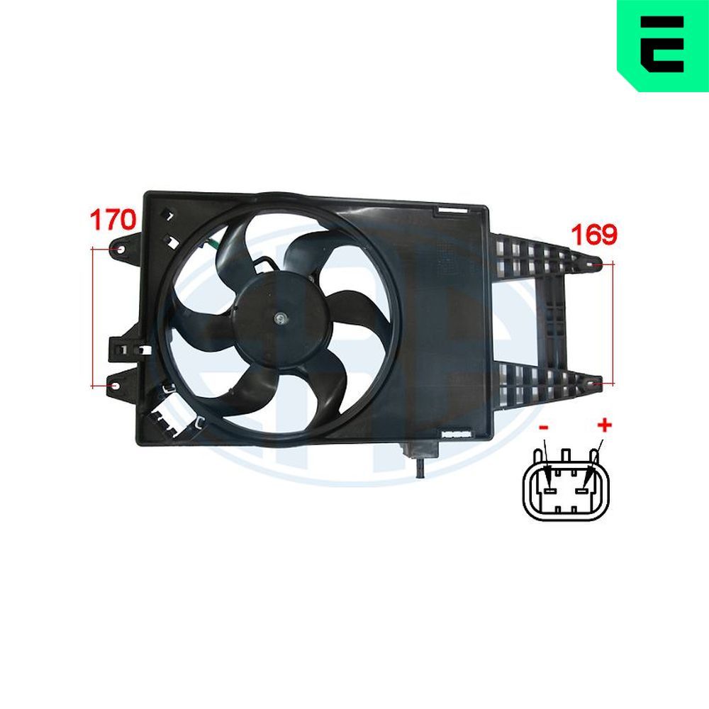Ventilator, radiator ERA 352004