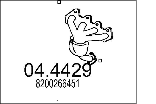 Katalizator MTS 8200266451