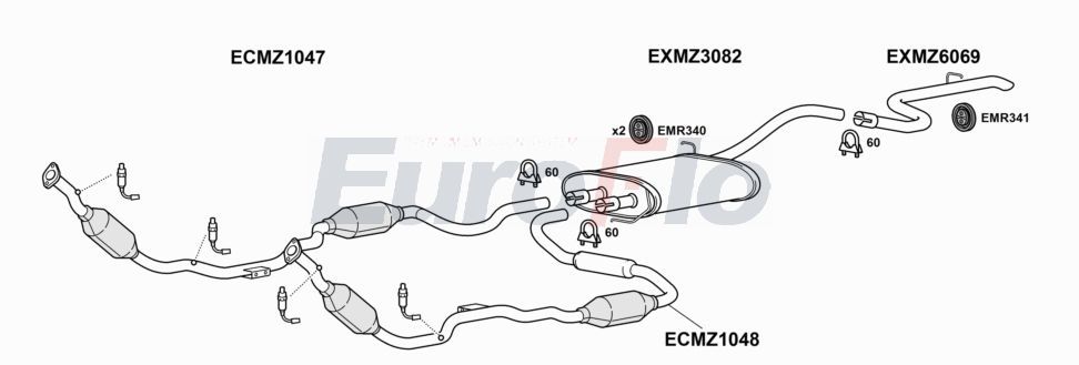 Układ wydechowy EUROFLO MZML3323001A00