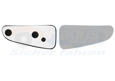 Sticla oglinda, oglinda retrovizoare exterioara VAN WEZEL 1989834