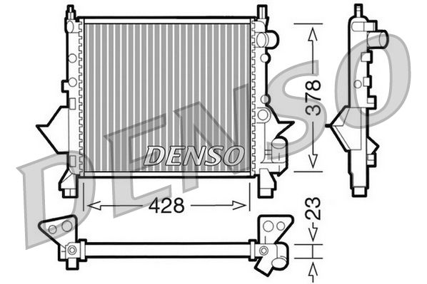 Chłodnica, układ chłodzenia silnika DENSO DRM23080
