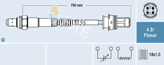 Sonda lambda FAE 77612