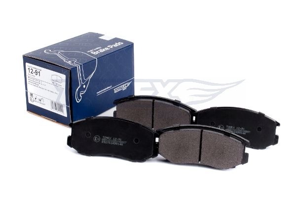 Levně Sada brzdových destiček, kotoučová brzda TOMEX Brakes 12-91