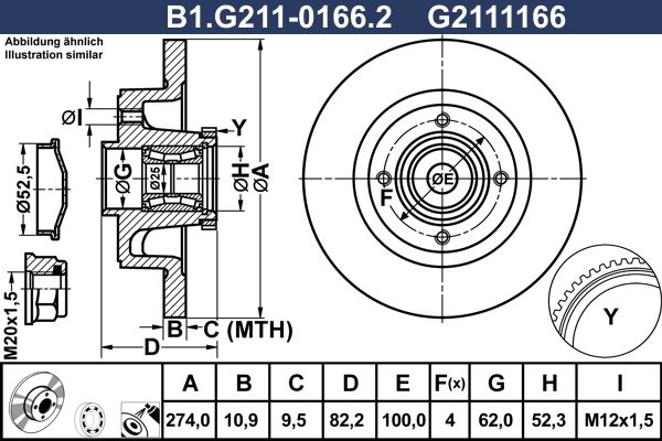 Tarcza hamulcowa GALFER B1.G211-0166.2