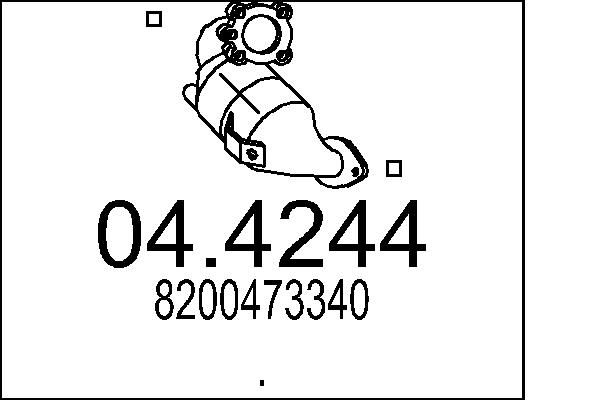 Katalizator MTS 04.4244