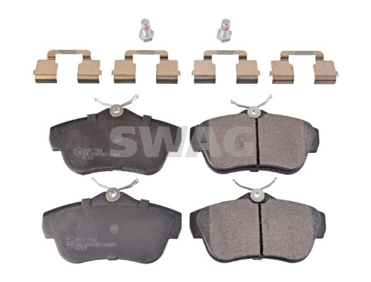 Zestaw klocków hamulcowych, hamulce tarczowe SWAG 62 91 6891