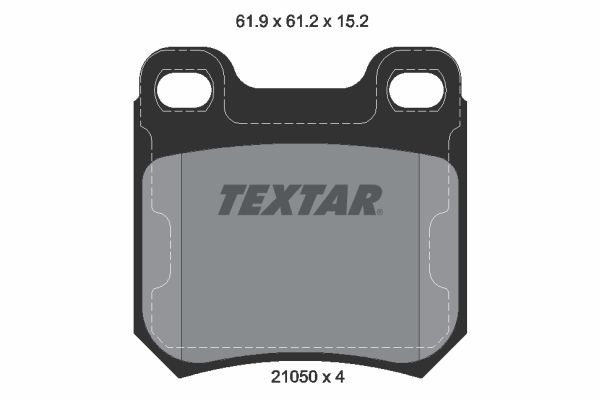 Sada brzdových platničiek kotúčovej brzdy TEXTAR 2105002
