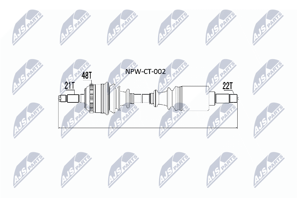Wał napędowy NTY NPW-CT-002