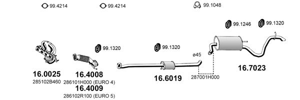Układ wydechowy ASSO ART4724