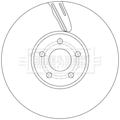 Tarcza hamulcowa BORG & BECK BBD7018S