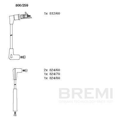 Set cablaj aprindere BREMI 800/259