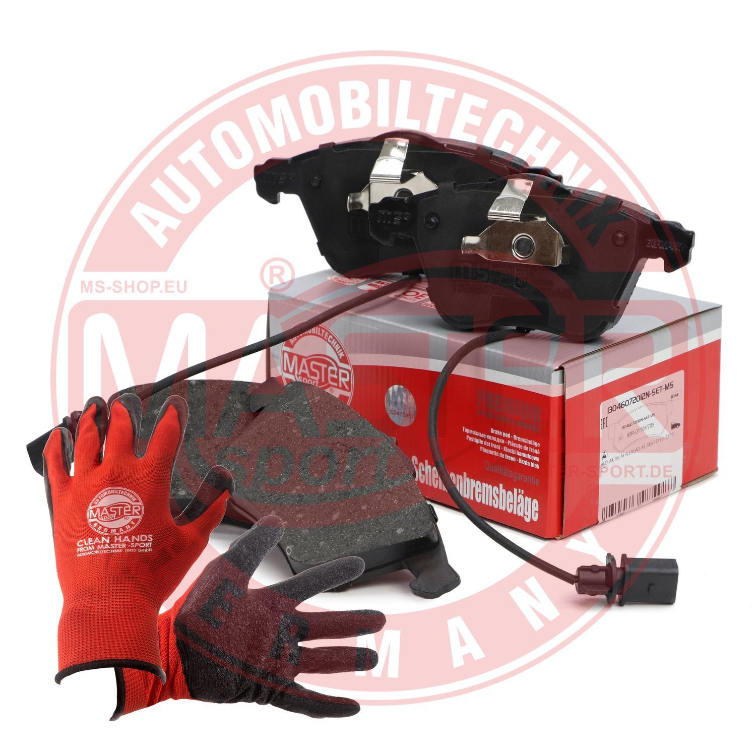 Zestaw klocków hamulcowych, hamulce tarczowe MASTER-SPORT GERMANY 13046072012N-SET-MSP