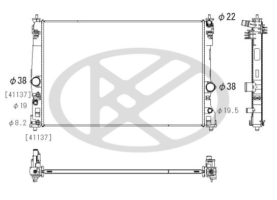 Radiator, racire motor KOYORAD PL013464