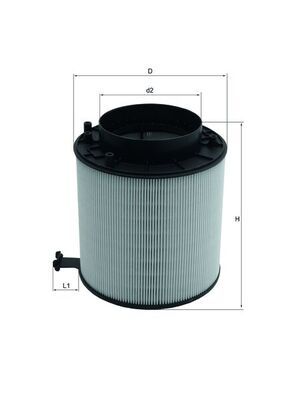 Vzduchový filter MAHLE LX 2091D