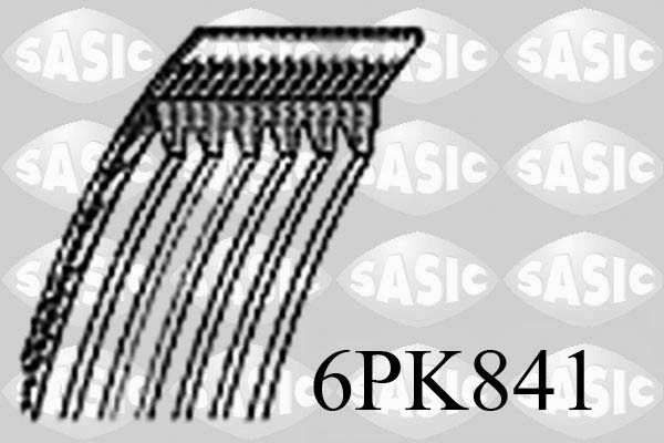 Pasek klinowy wielorowkowy SASIC 6PK841