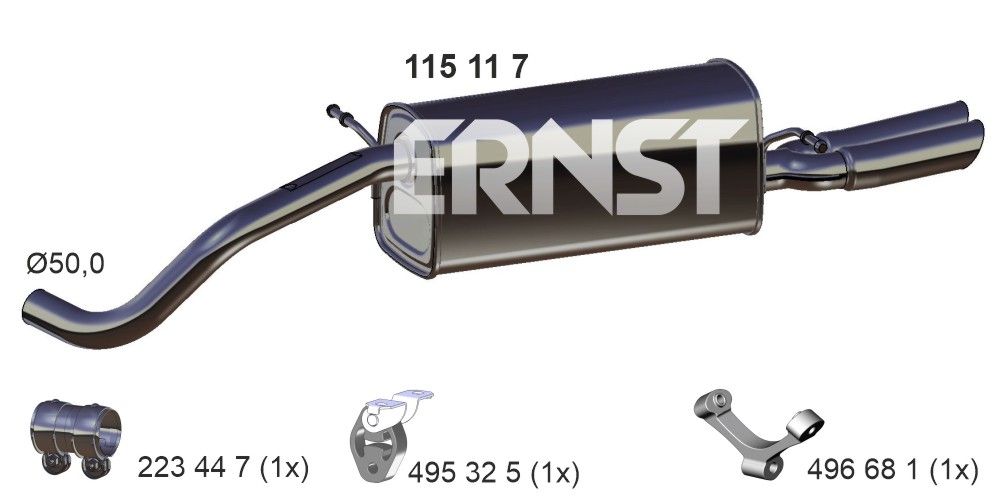 Toba esapament finala ERNST 115117