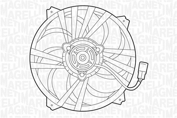 Wentylator, chłodzenie silnika MAGNETI MARELLI 069422281010