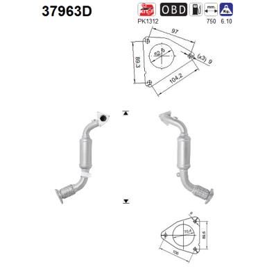 Katalizator AS 7L8254301X