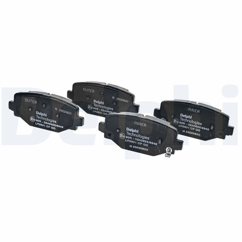 set placute frana,frana disc DELPHI LP3931