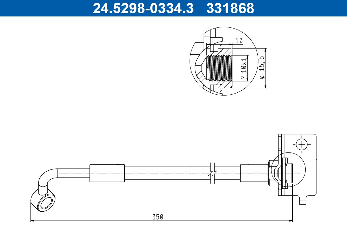 Furtun frana ATE 24.5298-0334.3