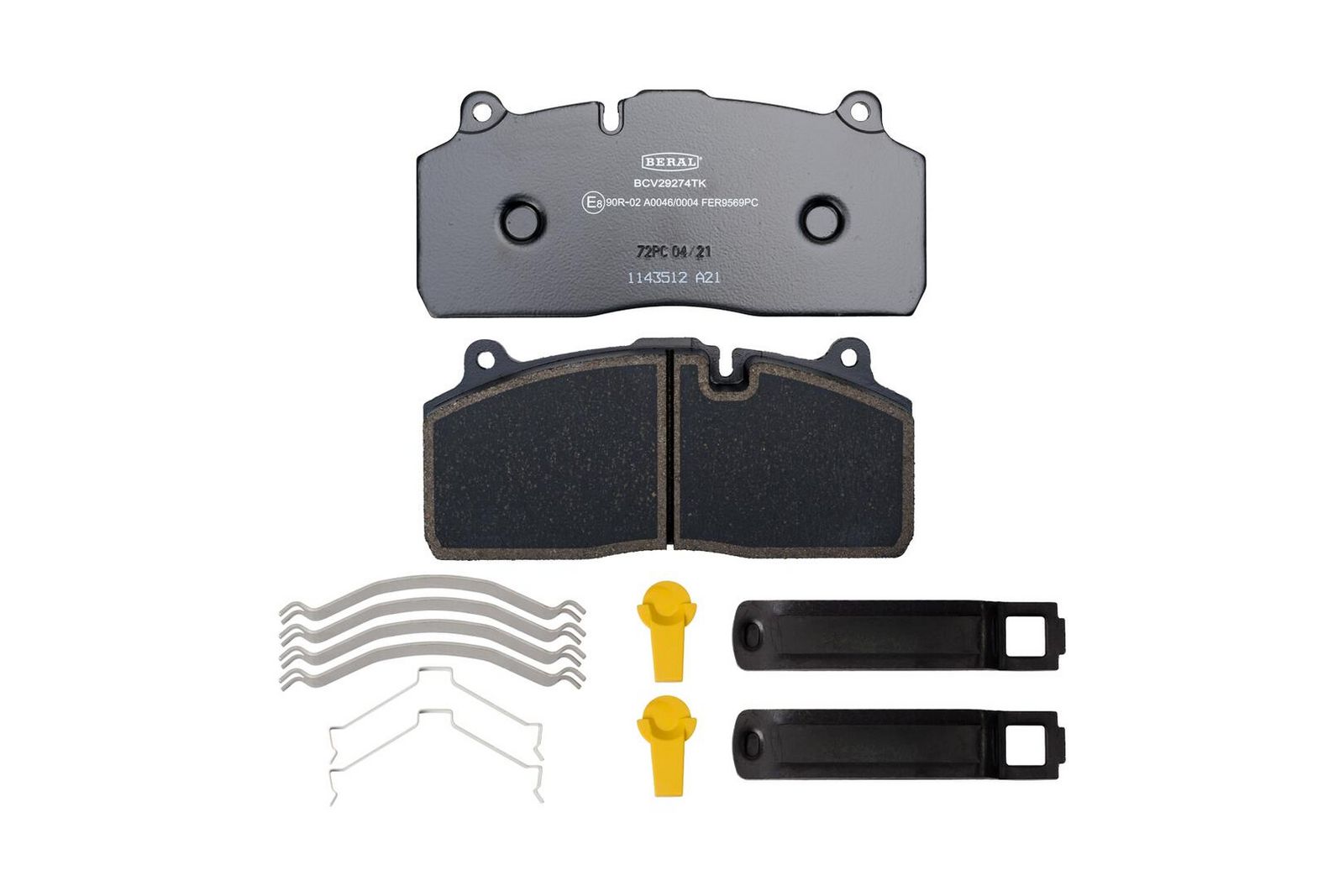 set placute frana,frana disc BERAL BCV29274TK