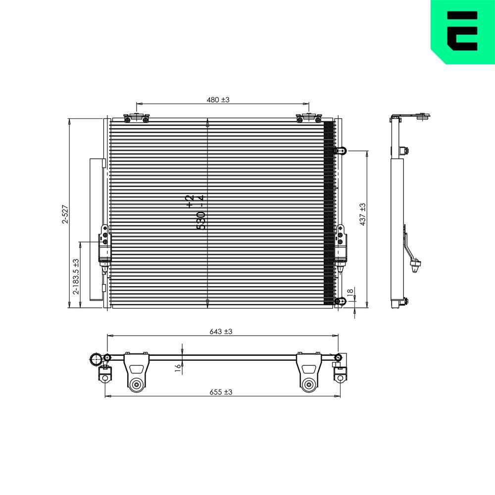 Condensator, climatizare ERA 667350