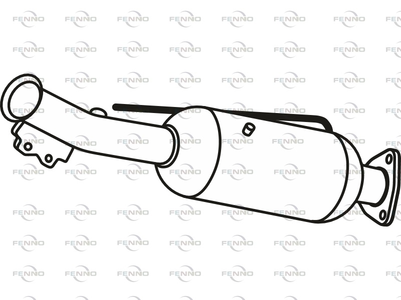 Filtr sadzy / filtr cząstek stałych, układ wydechowy FENNO 5801649615