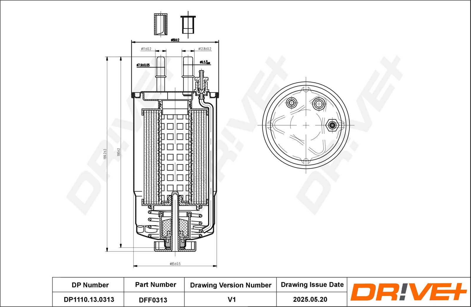 filtru combustibil Dr!ve+ DP1110.13.0313