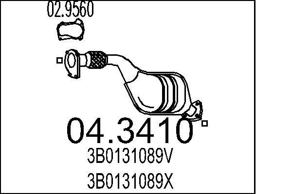 Katalizator MTS 3B0131089V