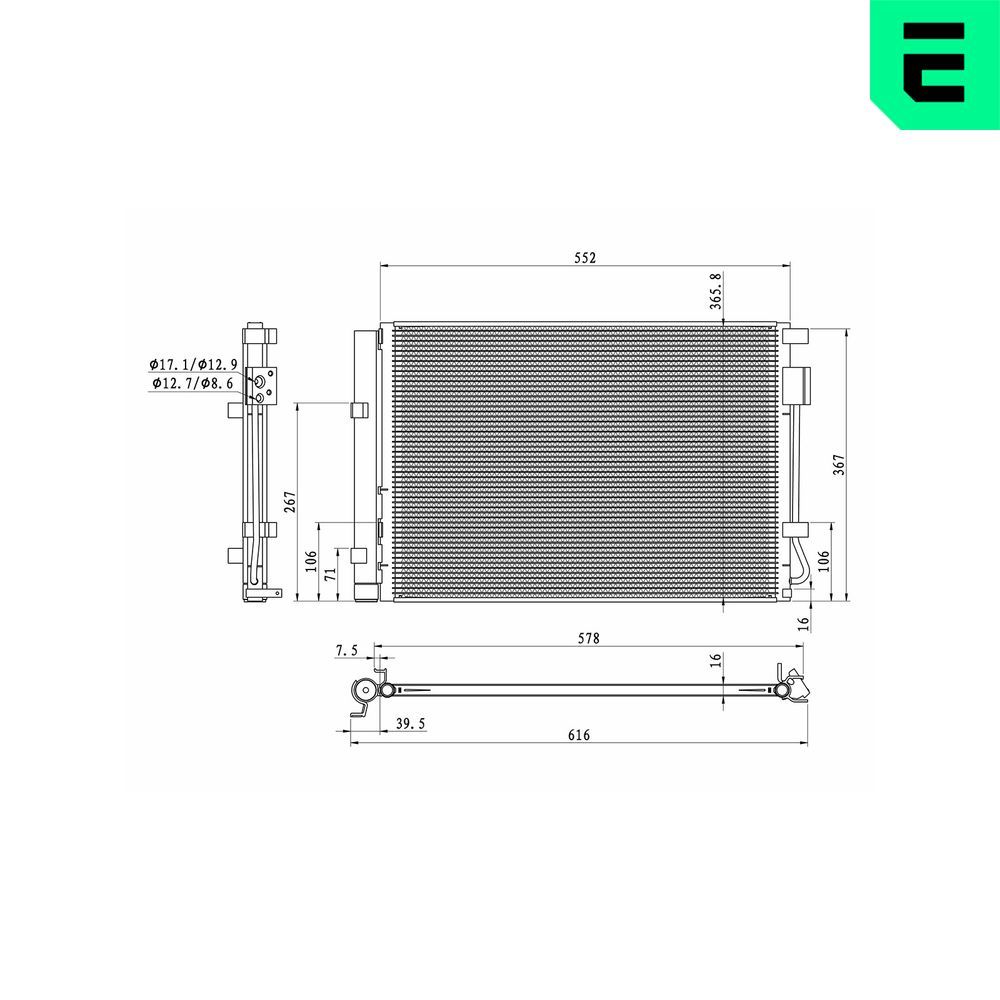 Condensator, climatizare ERA 667316
