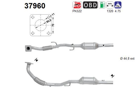Katalizator AS 6Q0254500DX