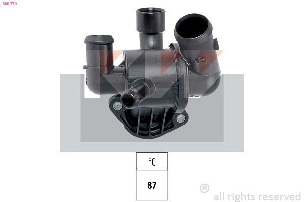 Termostat, chladivo KW 580 770