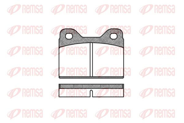 Zestaw klocków hamulcowych, hamulce tarczowe KAWE 0073 00