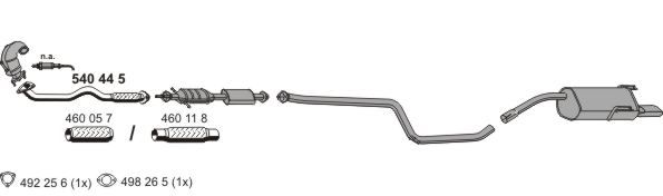 Układ wydechowy ERNST 110047