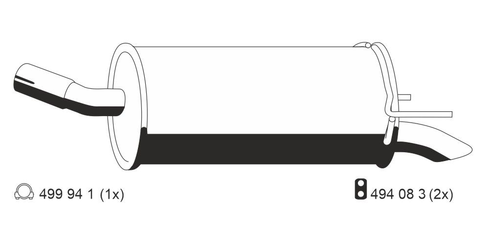 Toba esapament finala ERNST 055000