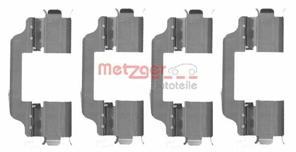 Set accesorii, placute frana METZGER 109-1707