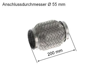 Przewód elastyczny, układ wydechowy HJS 83 00 8519